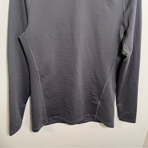 Nike Pro Dri-FIT Mock Collar Training T-Shirt Iron Grey M - Picture 6 of 12
